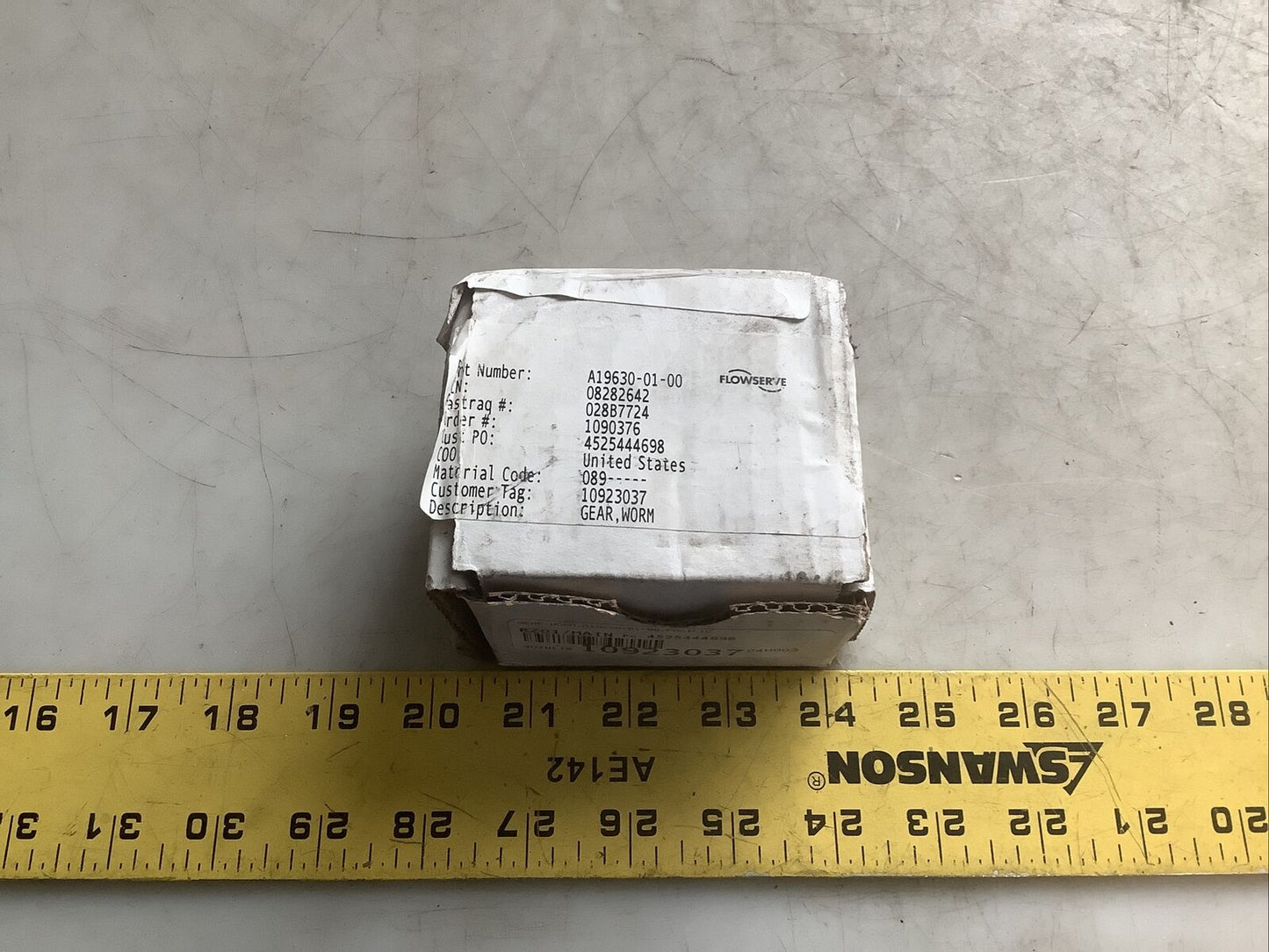FLOWSERVE A19630-01-00 WORM GEAR 678