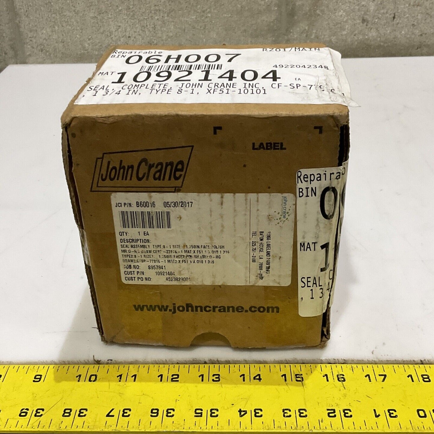 JOHN CRANE B60016 CF-SP-77816-1 SEAL ASSEMBLY TYPE 8 678
