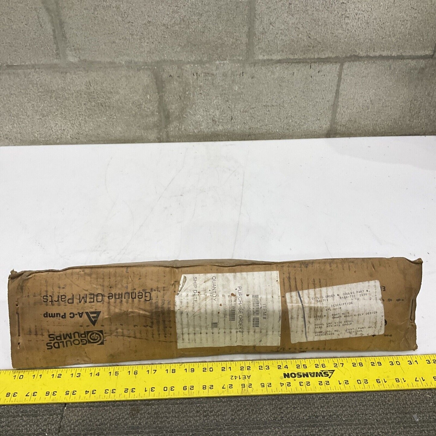 GOULDS R1047332238 SHAFT ASSEMBLY 678