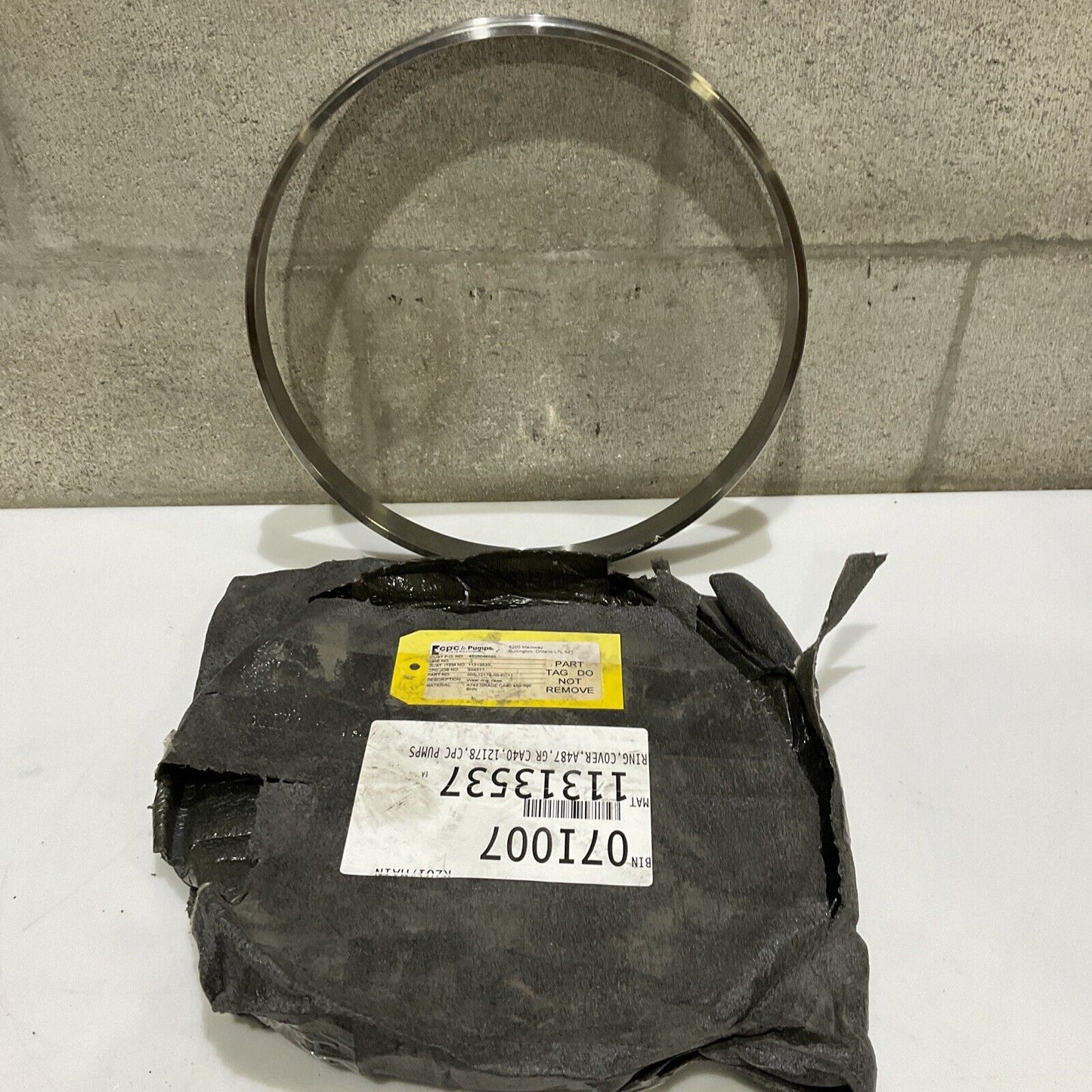 CPC PUMP 12178 A487 GR CA40 COVER RING 678