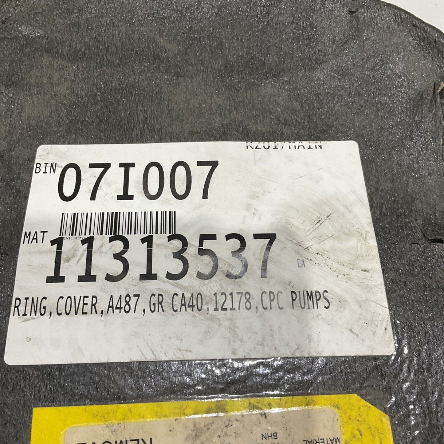 CPC PUMP 12178 A487 GR CA40 COVER RING 678