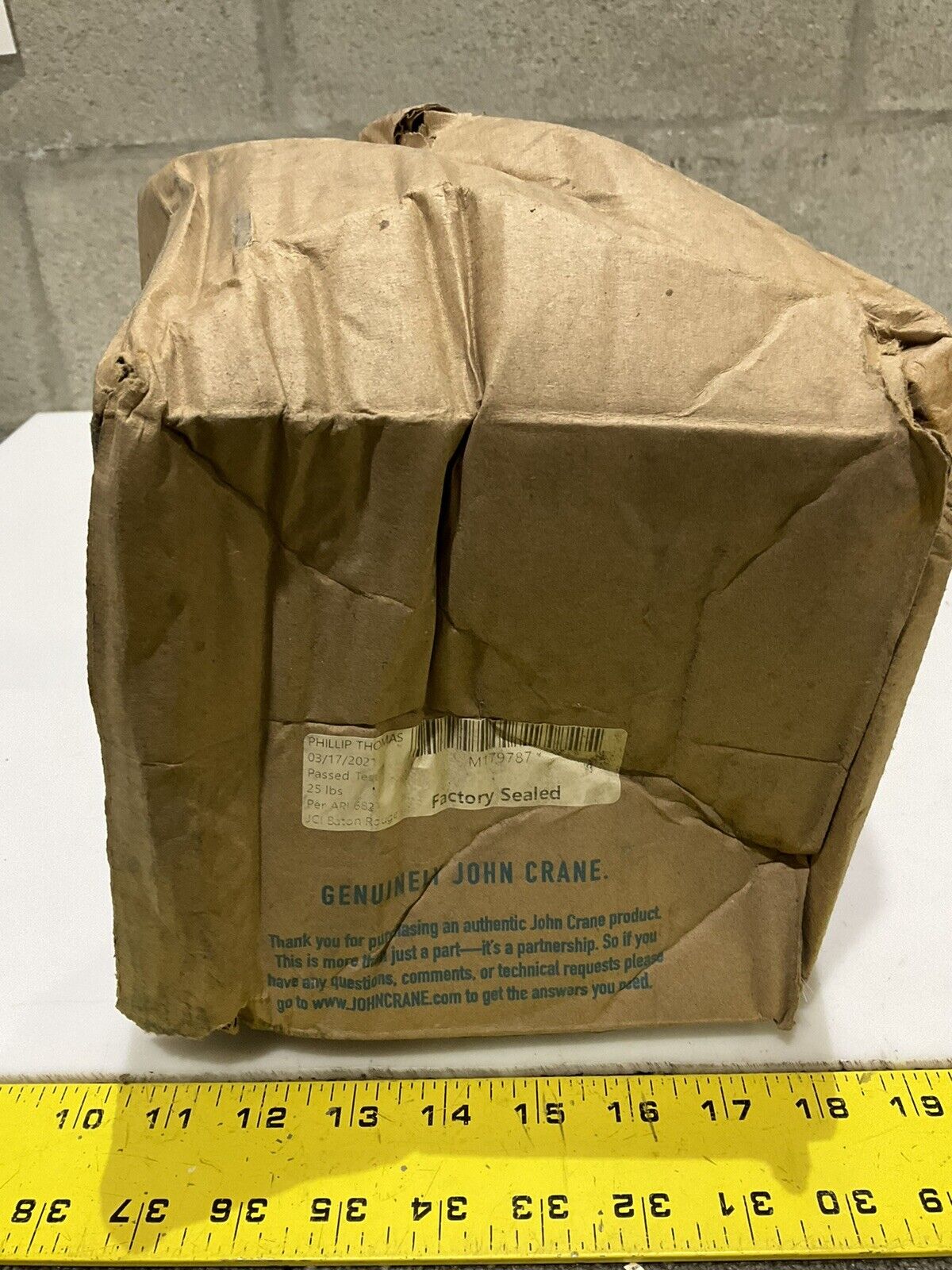JOHN CRANE M179787 PHILLIP THOMAS 25 LBS SEAL ASSEMBLY CARTRIDGE 48LP 678