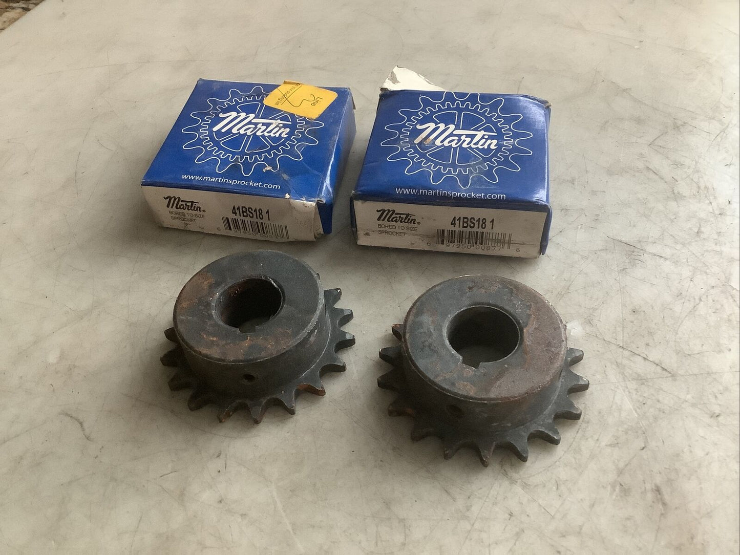 MARTIN 41BS18 1 SPROCKET SIZE 41 1/2IN PITCH 1IN BORE 18 TEETH 678 - LOT OF 2