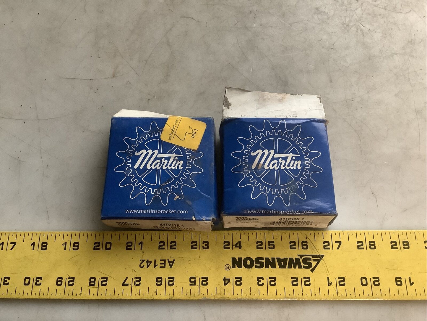 MARTIN 41BS18 1 SPROCKET SIZE 41 1/2IN PITCH 1IN BORE 18 TEETH 678 - LOT OF 2
