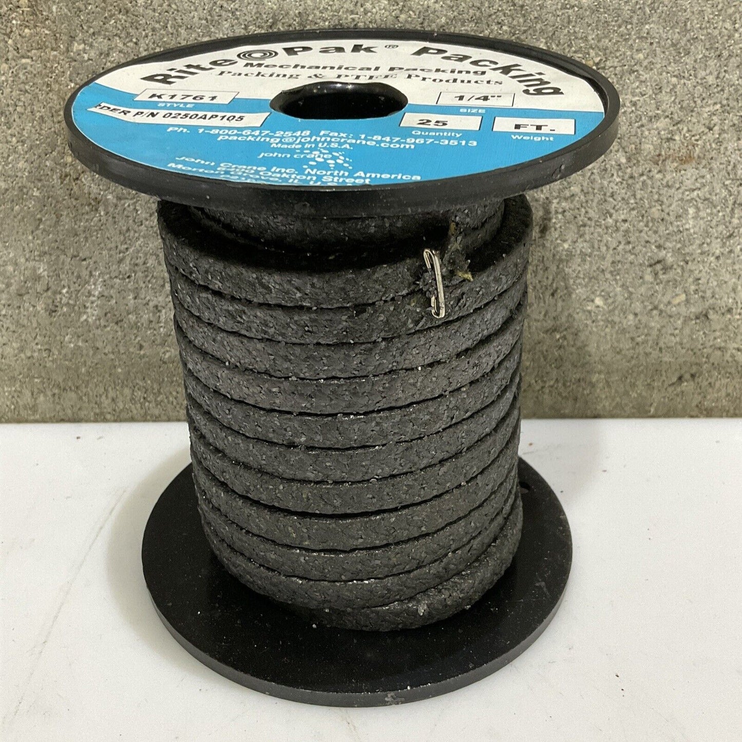 JOHN CRANE K1761 0250AP105 MECHANICAL PACKING 1/4 IN 25 FT 678