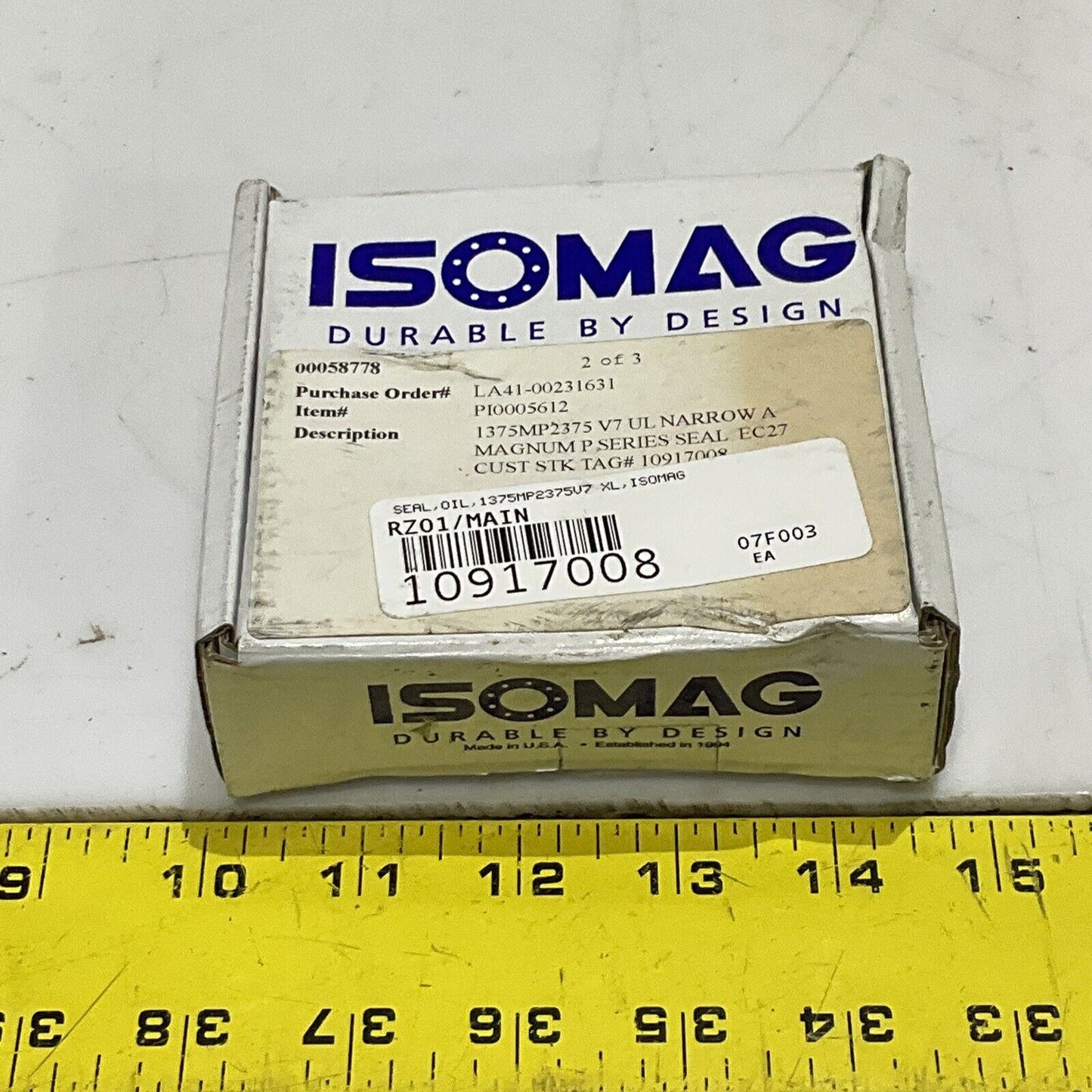 ISOMAG PI0005612 1375MP2375 V7 UL NARROW MAGNUM P SERIES SEAL EC27 678