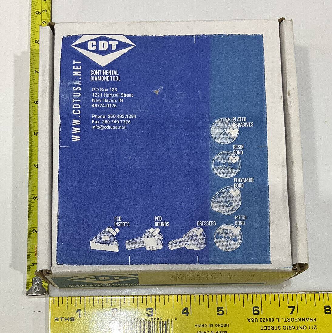CONTINENTAL DIAMOND TOOL 225690-1 60/80 GRIT 4"GRINDING WHEEL