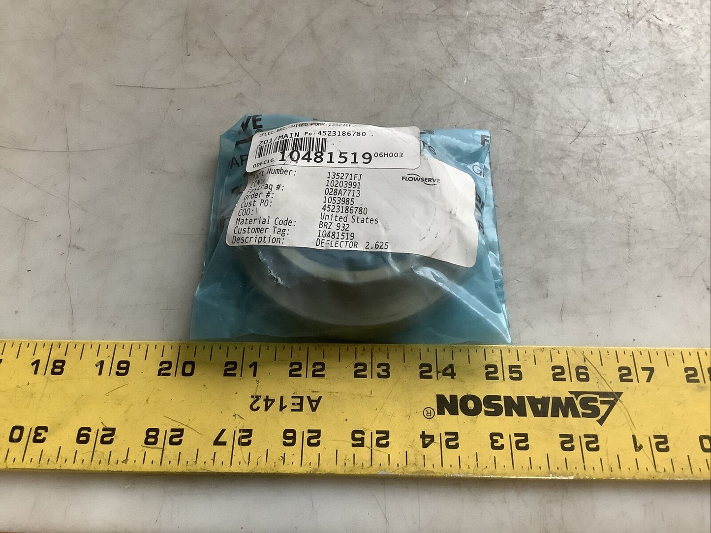 FLOWSERVE 135271FJ 10203991 DEFLECTOR 2.625IN 678