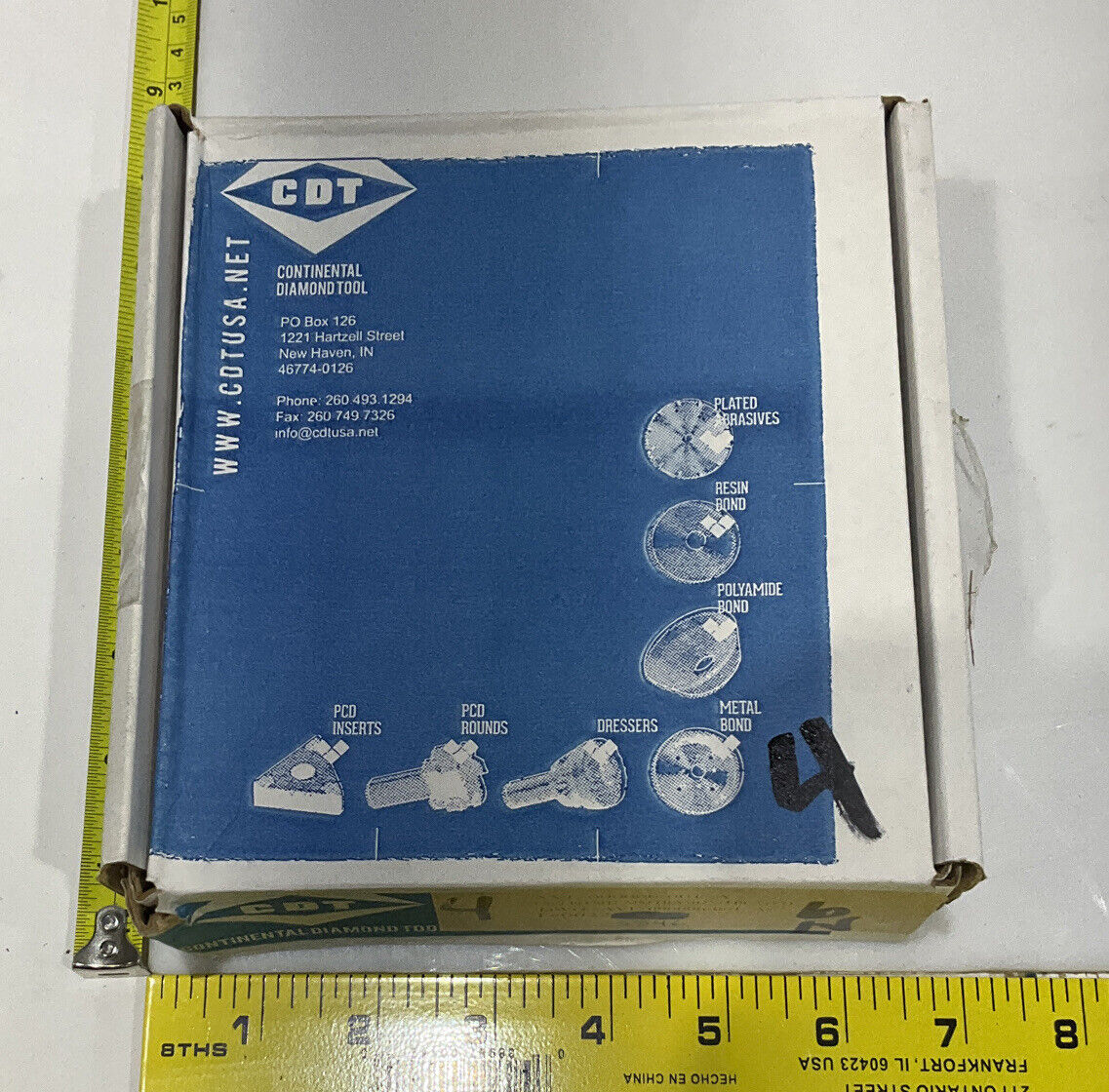 CONTINENTAL DIAMOND TOOL 225846-2 120/140 GRIT 4" GRINDING WHEEL