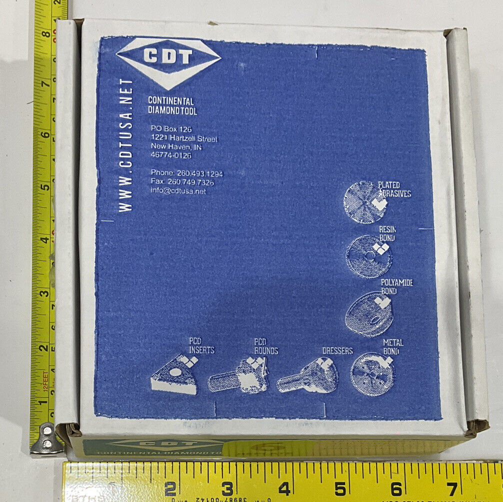 CONTINENTAL DIAMOND TOOL REPLATE 120/140 GRIT 4" DIA. 237621-2 GRINDING WHEEL