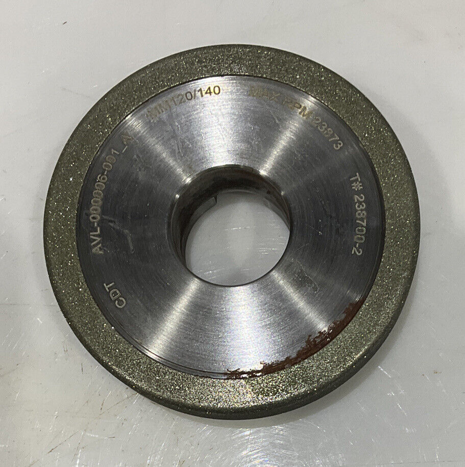 CONTINENTAL DIAMOND TOOL REPLATE 4" DIA. 120/140 GRIT 238700-2 GRINDING WHEEL
