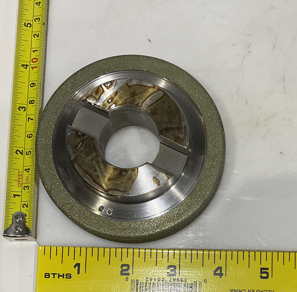 CONTINENTAL DIAMOND TOOL 225690-2 4" DIAMETER 120/140 GRIT GRINDING WHEE