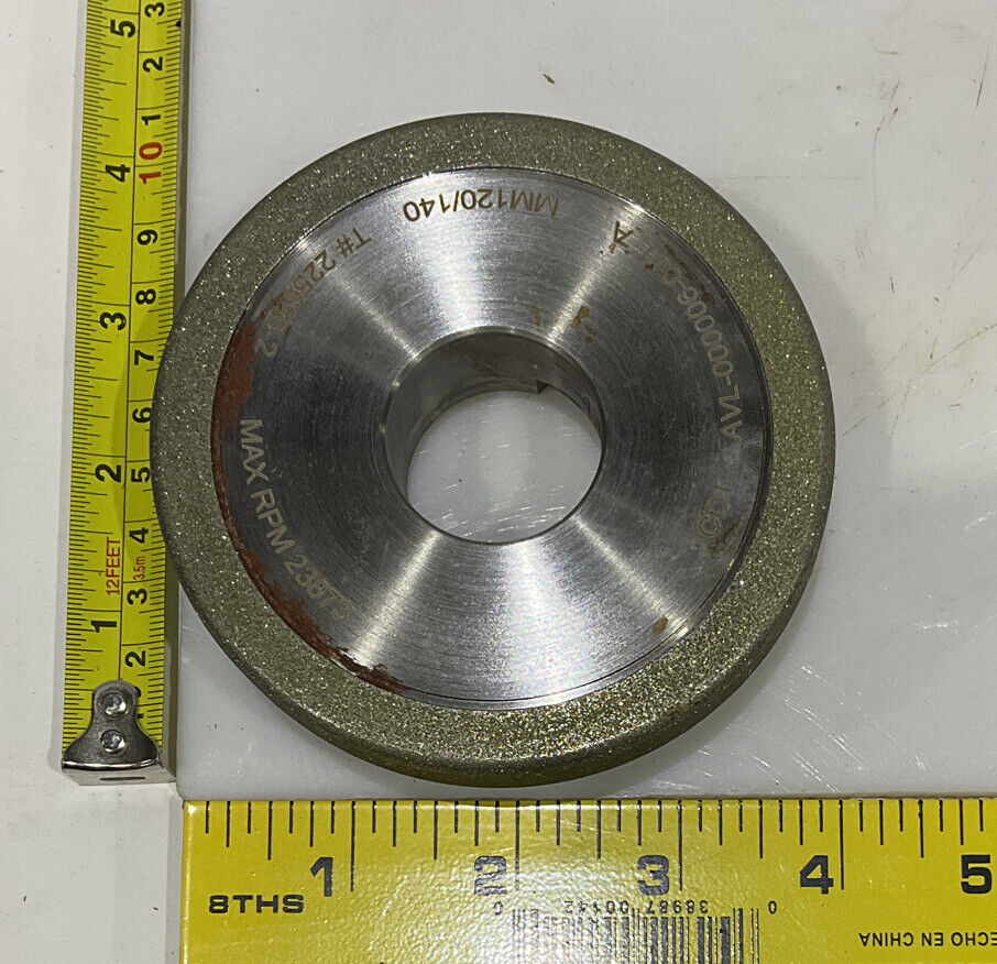 CONTINENTAL DIAMOND TOOL 225690-2 4" DIAMETER 120/140 GRIT GRINDING WHEE
