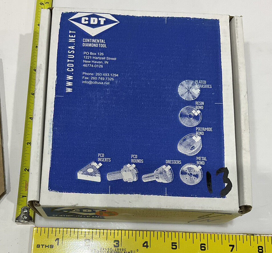 CONTINENTAL DIAMOND TOOL 229400-2 4" DIAMETER 120/140 GRIT GRINDING WHEEL