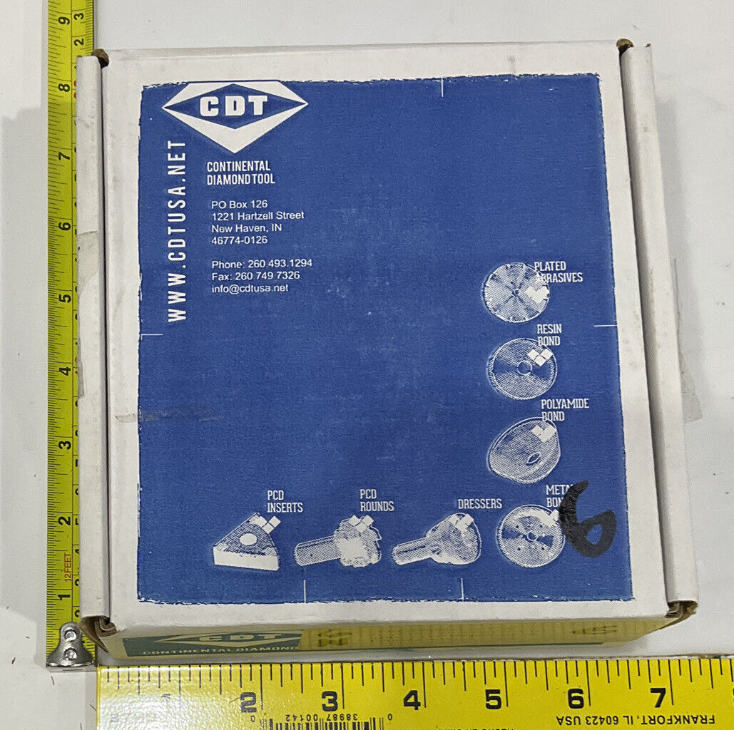 CONTINENTAL DIAMOND TOOL 225690-2 4" DIAMETER 120/140 GRIT GRINDING WHEEL