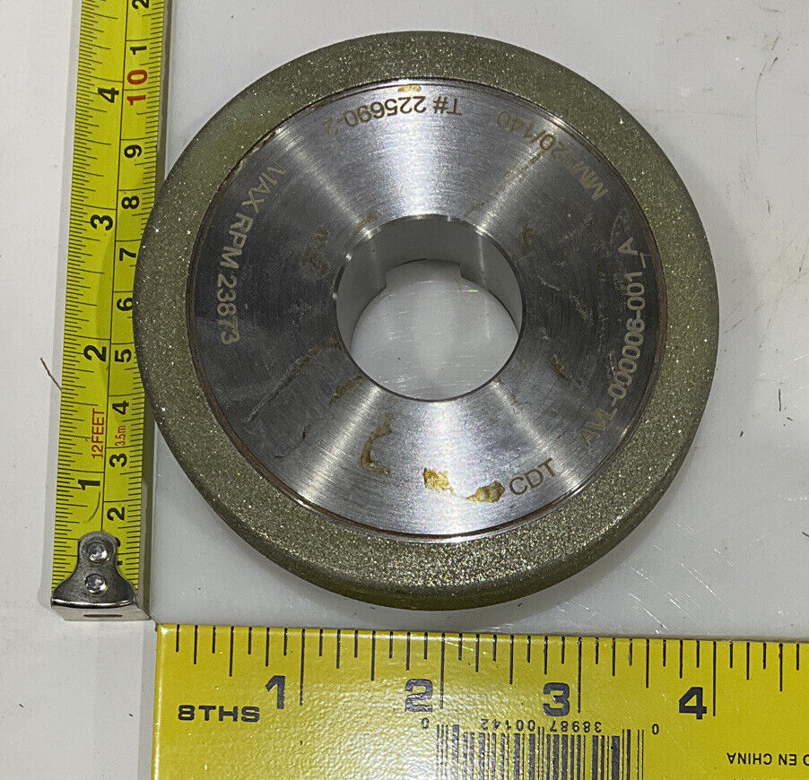 CONTINENTAL DIAMOND TOOL 225690-2 4" DIAMETER 120/140 GRIT GRINDING WHEE