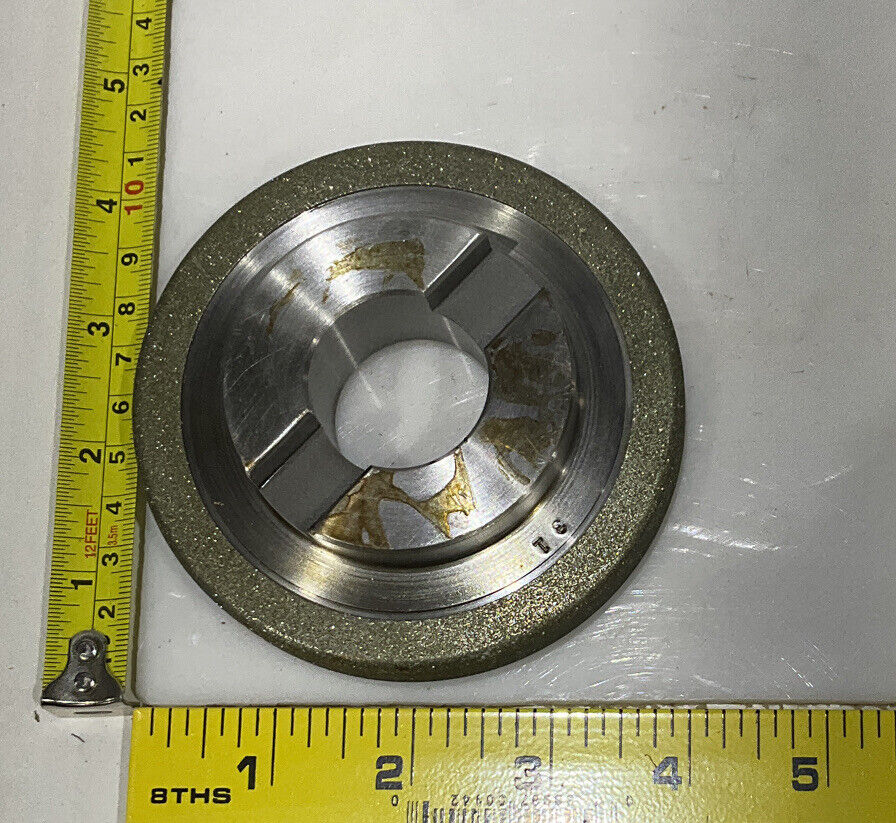 CONTINENTAL DIAMOND TOOL 225690-2 4" DIAMETER 120/140 GRIT GRINDING WHEEL