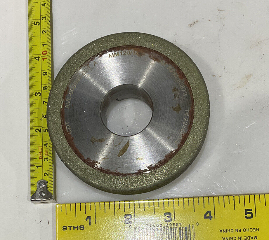 CONTINENTAL DIAMOND TOOL 225690-2 4" DIAMETER 120/140 GRIT GRINDING WHEEL