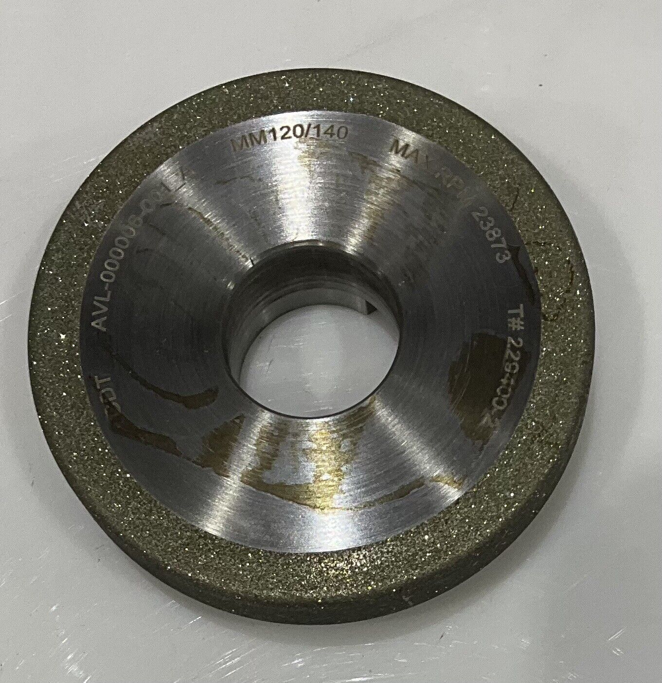CONTINENTAL DIAMOND TOOL 229400-2 4" DIAMETER 120/140 GRIT GRINDING WHEEL