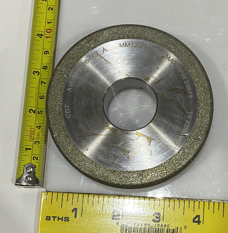 CONTINENTAL DIAMOND TOOL 229400-2 4" DIAMETER 120/140 GRIT GRINDING WHEEL