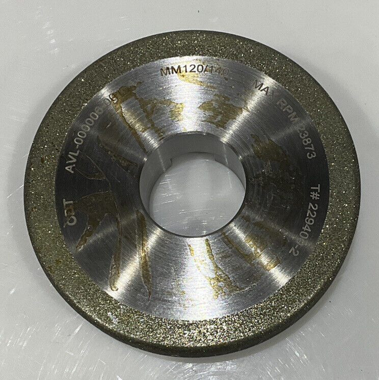 CONTINENTAL DIAMOND TOOL 229400-2 4" DIAMETER 120/140 GRIT GRINDING WHEEL