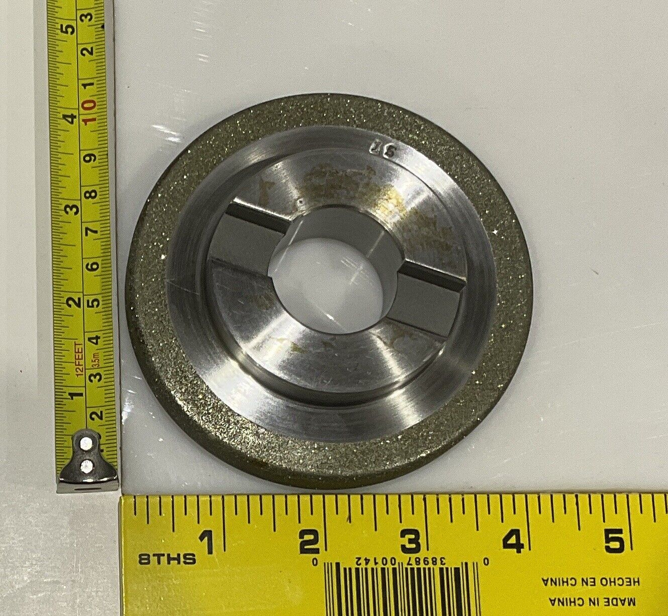 CONTINENTAL DIAMOND TOOL 229400-2 4" DIAMETER 120/140 GRIT GRINDING WHEEL