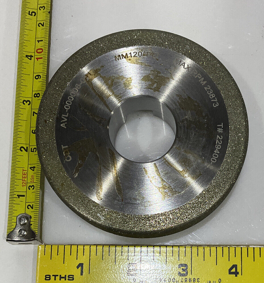 CONTINENTAL DIAMOND TOOL 229400-2 4" DIAMETER 120/140 GRIT GRINDING WHEEL