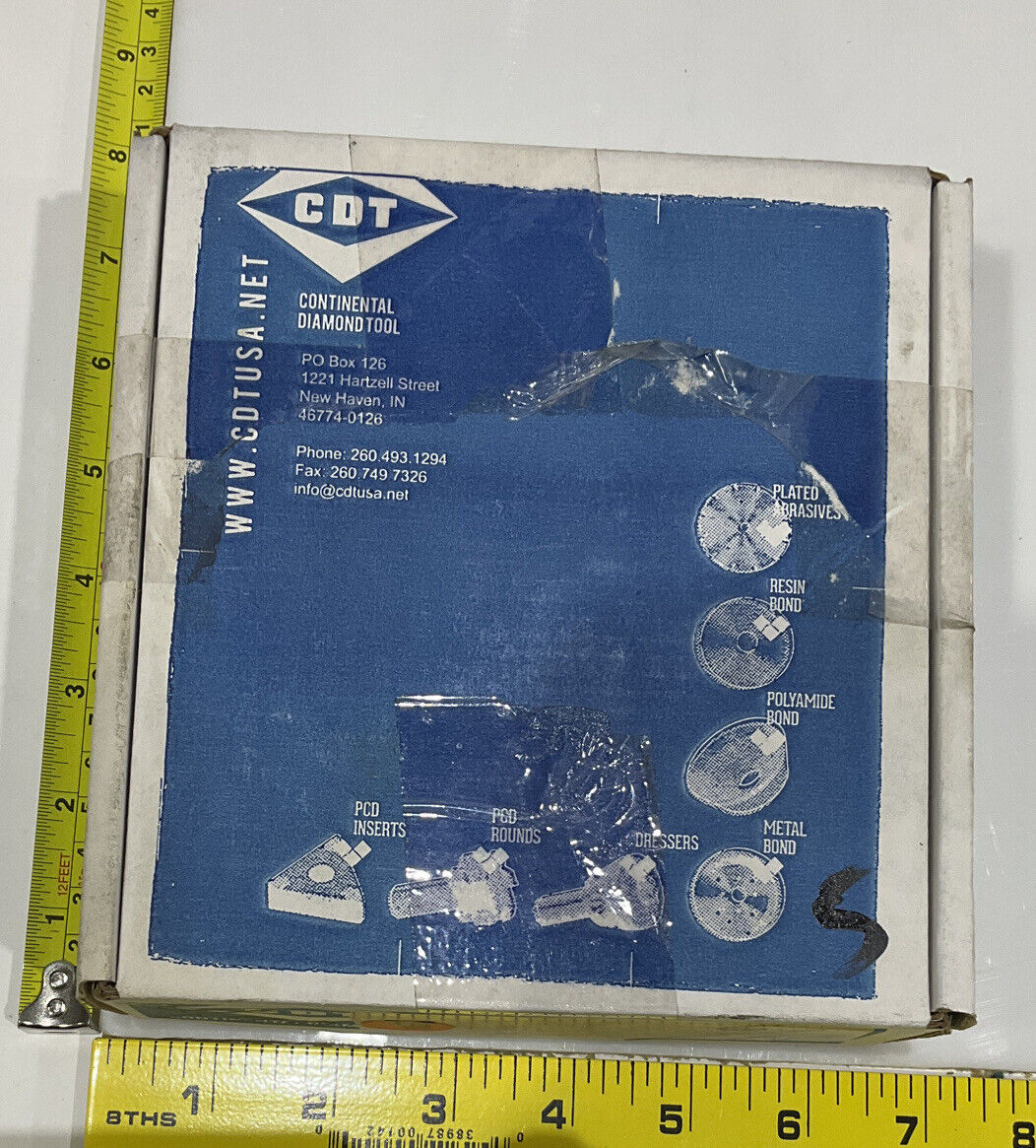 CONTINENTAL DIAMOND TOOL 229400-2 4" DIAMETER 120/140 GRIT GRINDING WHEEL