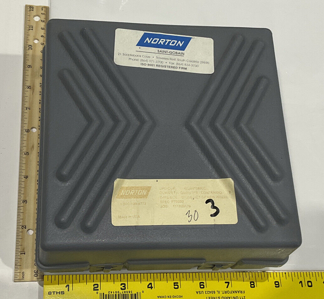 NORTON PT3090 60X80 GRIT 5.798" DIAMETER X 1.654" BORE X 1.425" GRINDING WHEEL