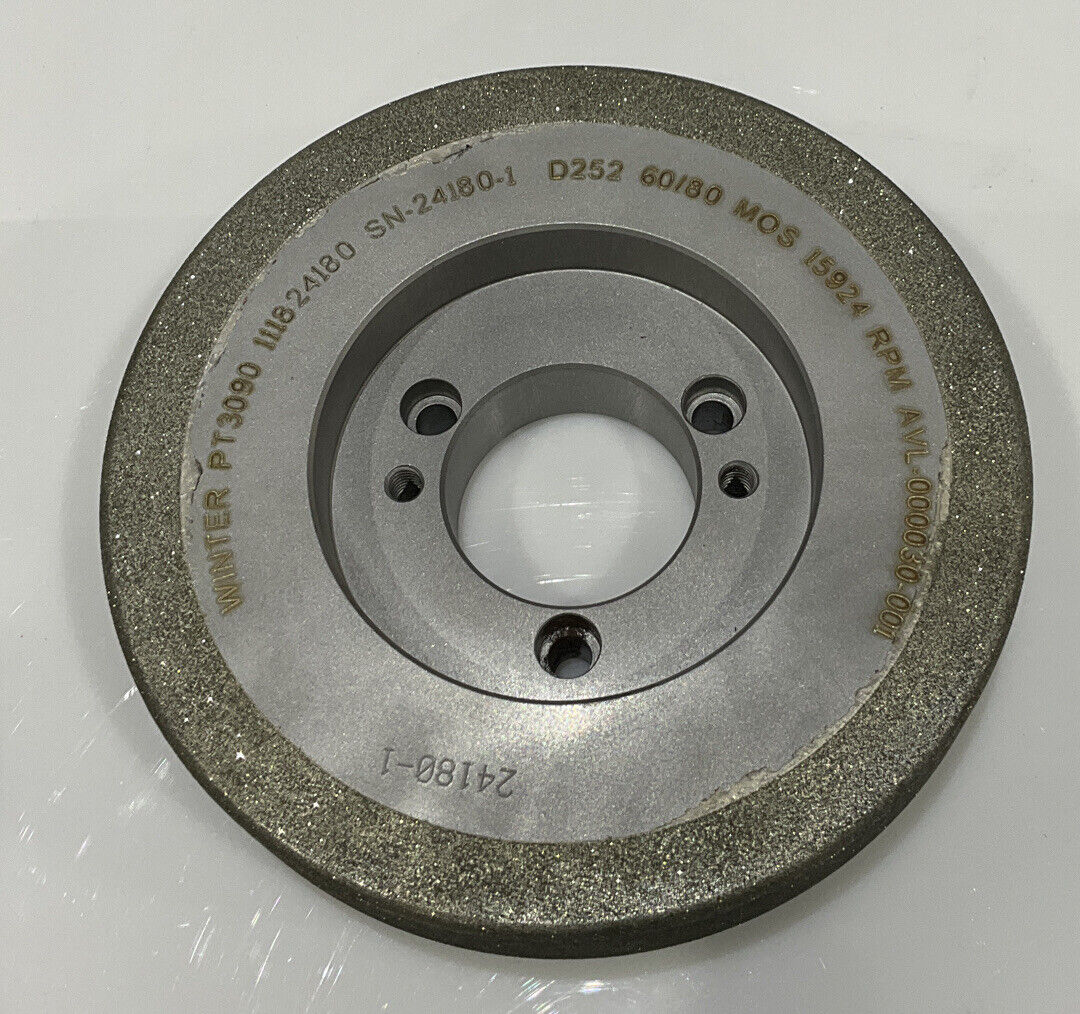 NORTON PT3090 5.795" DIA X 1.653 BORE D252 60/80 GRIT DIAMOND GRINDING WHEEL 678
