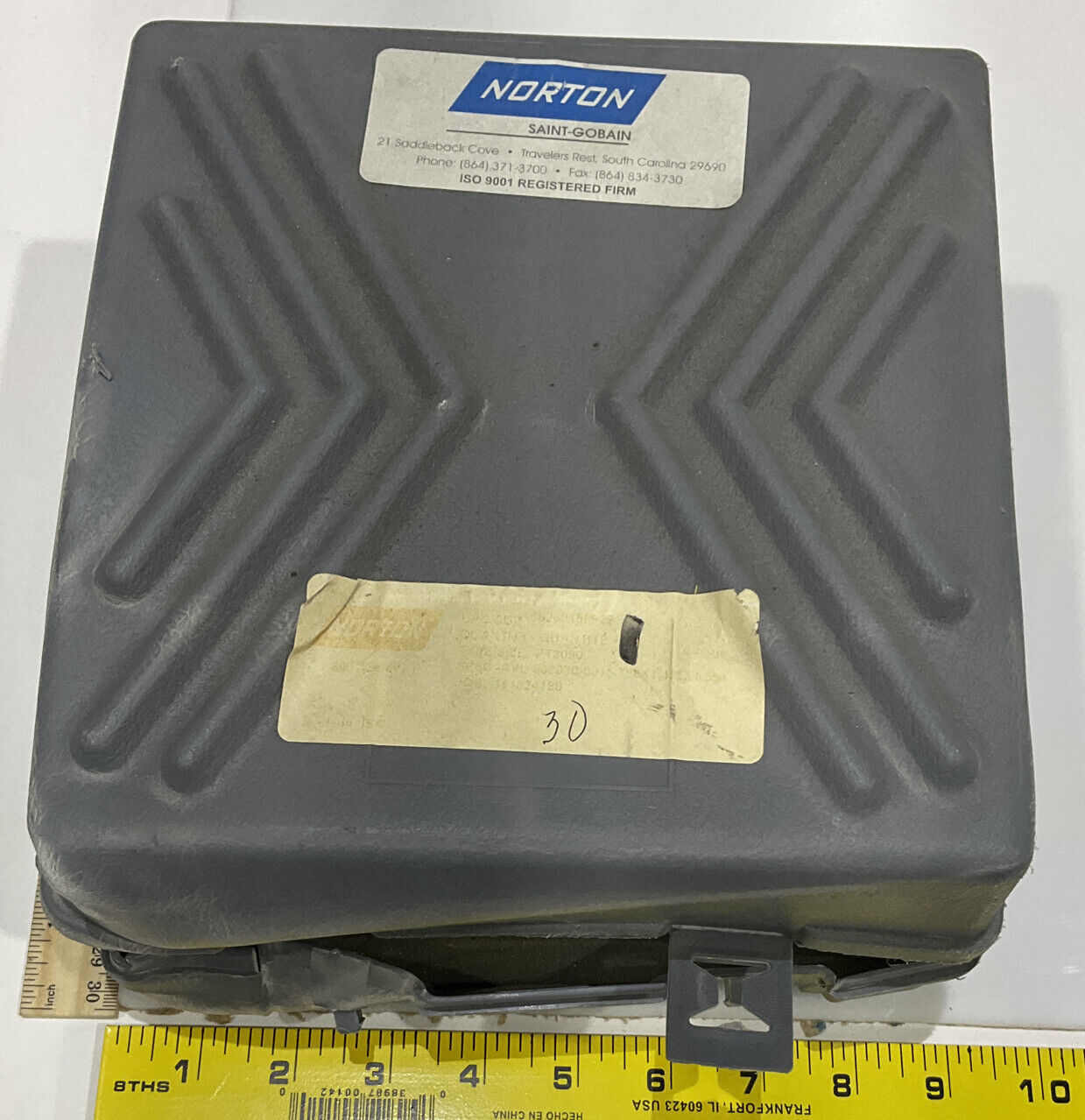 NORTON PT3090 5.795" DIA X 1.653 BORE D252 60/80 GRIT DIAMOND GRINDING WHEEL