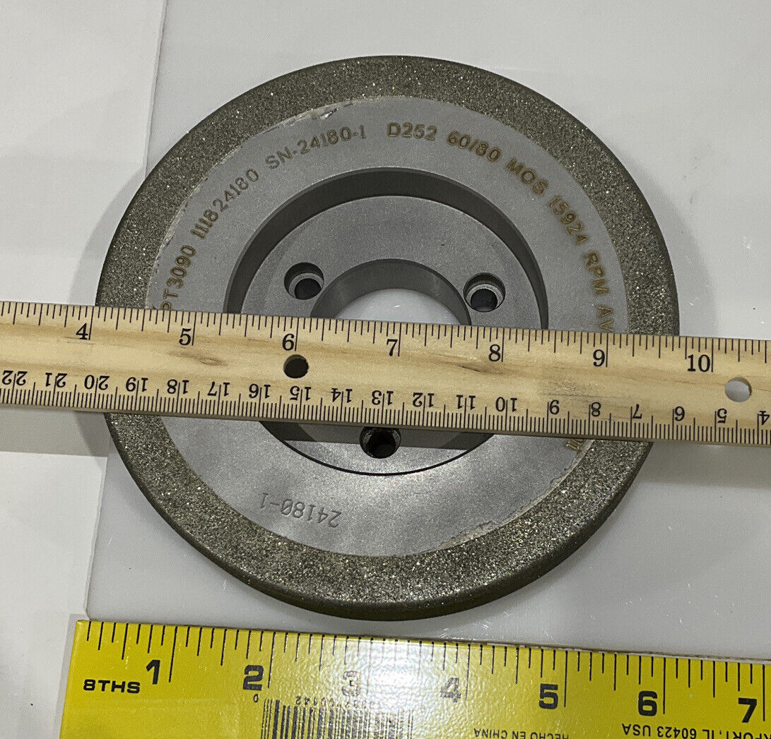 NORTON PT3090 5.795" DIA X 1.653 BORE D252 60/80 GRIT DIAMOND GRINDING WHEEL 678