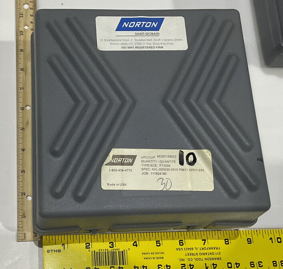 NORTON PT3090 60/80 GRIT 5.795" DIAMETER X 1.653" BORE X 1.425" GRINDING WHEEL