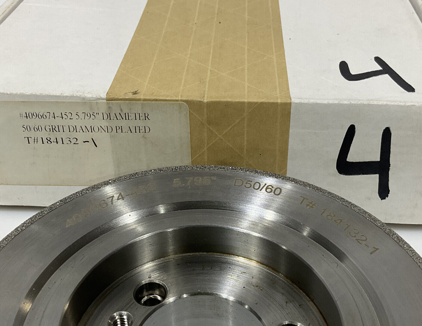 CONTINENTAL DIAMOND TOOL 184132-1 GRIT 120 5.79" OD GRINDING WHEEL