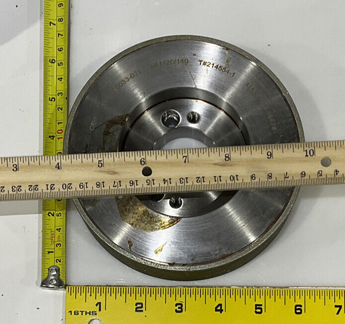 CONTINENTAL DIAMOND TOOL 214554-1 120/140 GRIT 5.795” DIAMETER GRINDING WHEEL