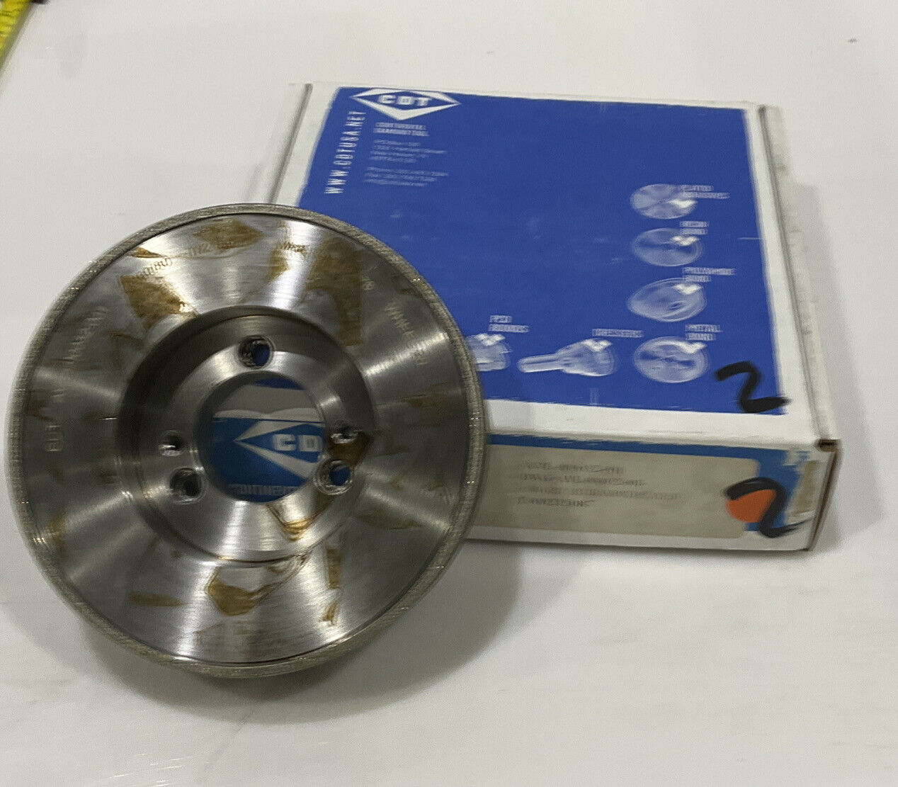 CONTINENTAL DIAMOND TOOL 215087 60/80 GRIT 5.795” DIAMETER GRINDING WHEEL 1.5"