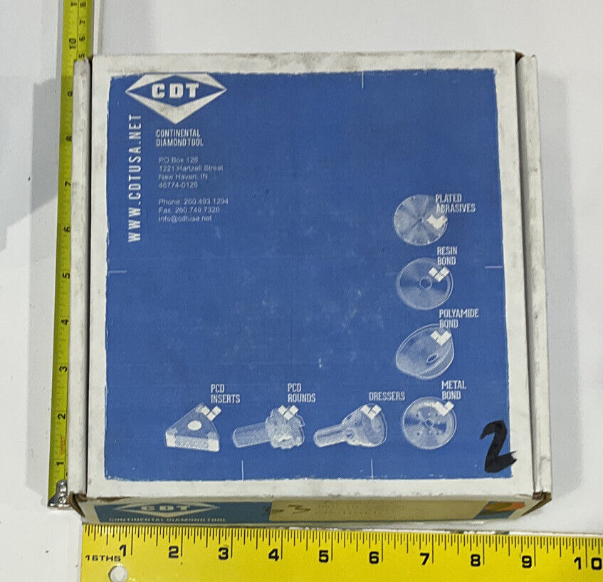 CONTINENTAL DIAMOND TOOL 214554-1 120/140 GRIT 5.795” DIAMETER GRINDING WHEEL