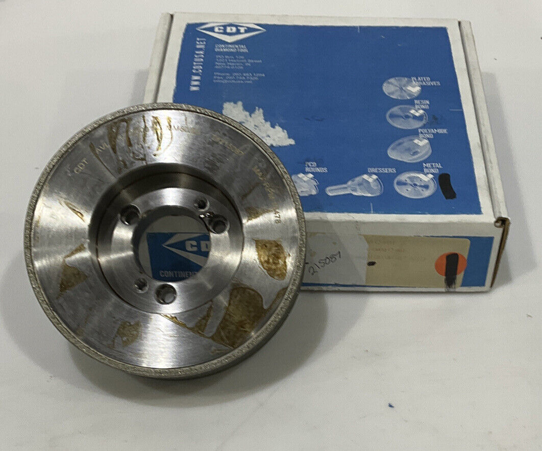 CONTINENTAL DIAMOND TOOL 215087 60/80 GRIT 5.795” DIAMETER GRINDING WHEEL 1.5"