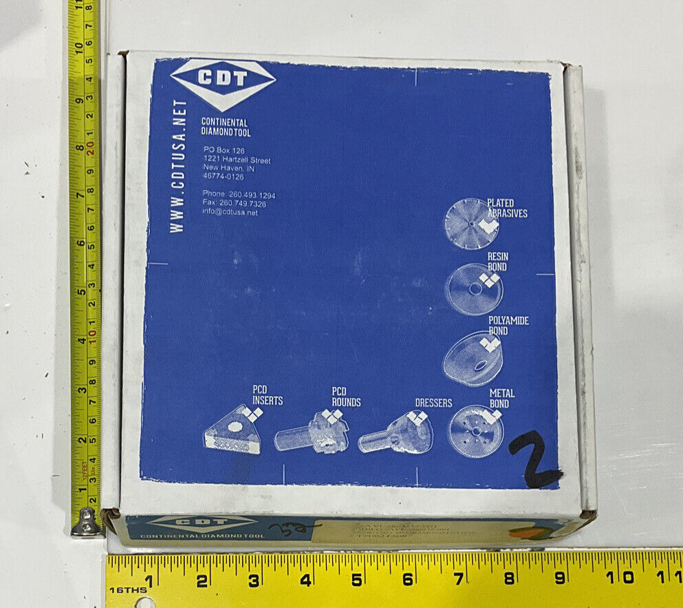 CONTINENTAL DIAMOND TOOL 215087 60/80 GRIT 5.795” DIAMETER GRINDING WHEEL 1.5"