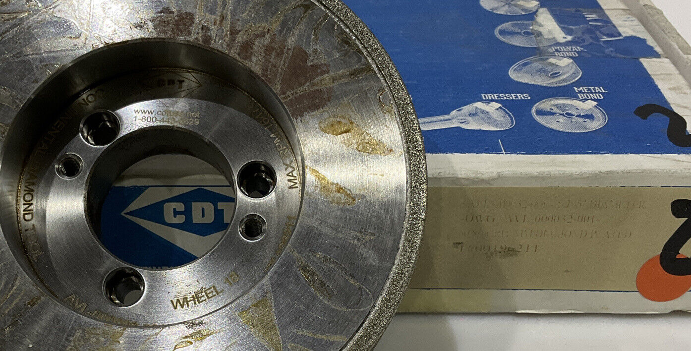 CONTINENTAL DIAMOND TOOL 196211 60/80 GRIT 5.795” DIAMETER GRINDING WHEEL