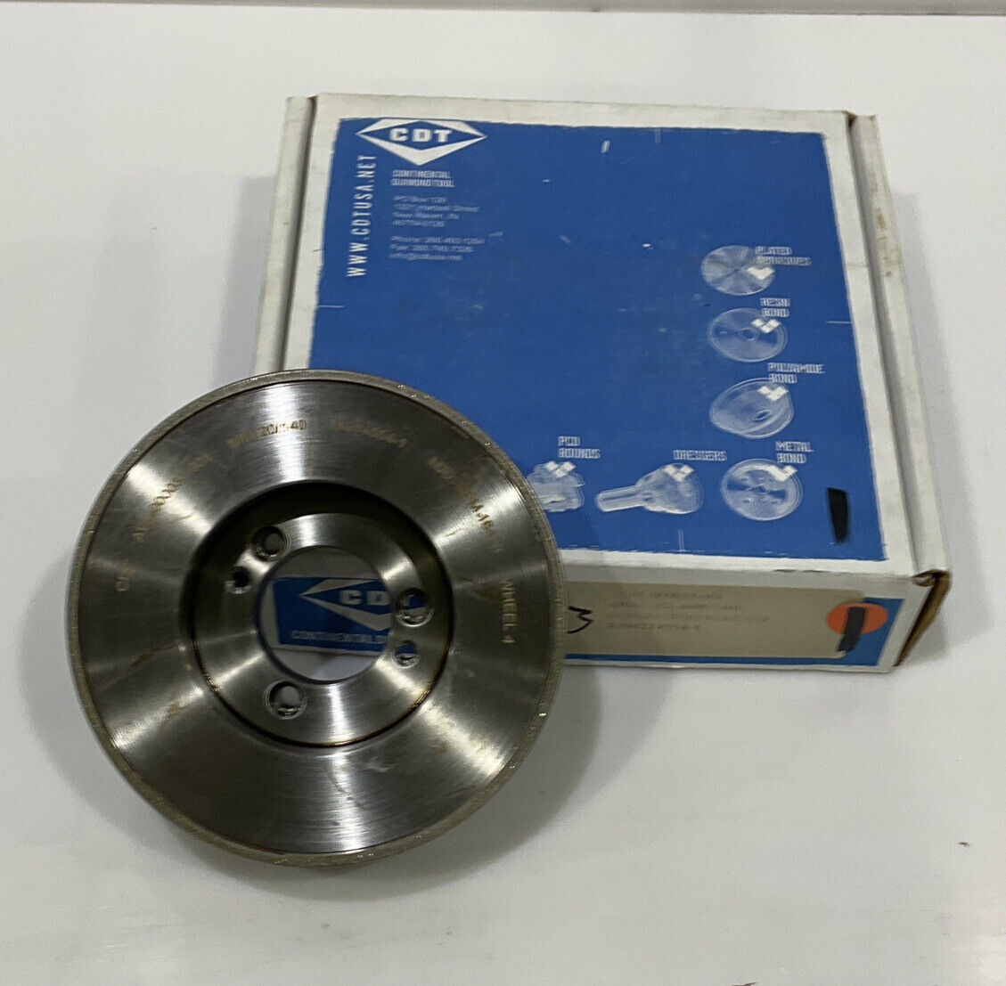 CONTINENTAL DIAMOND TOOL 214554-1 120/140 GRIT 5.795” DIAMETER GRINDING WHEEL