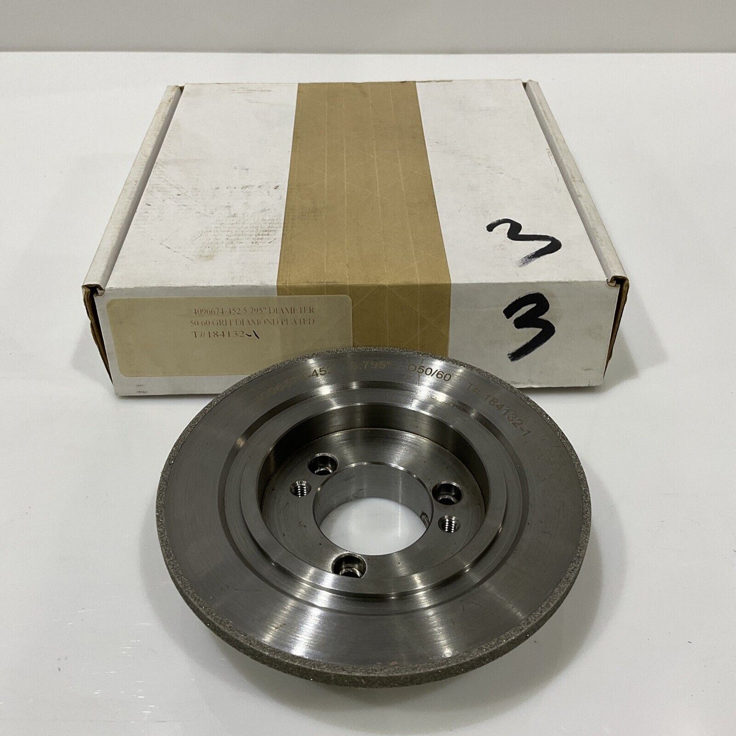 CONTINENTAL DIAMOND TOOL 184132-1 5.79" OD GRIT 120 GRINDING WHEEL