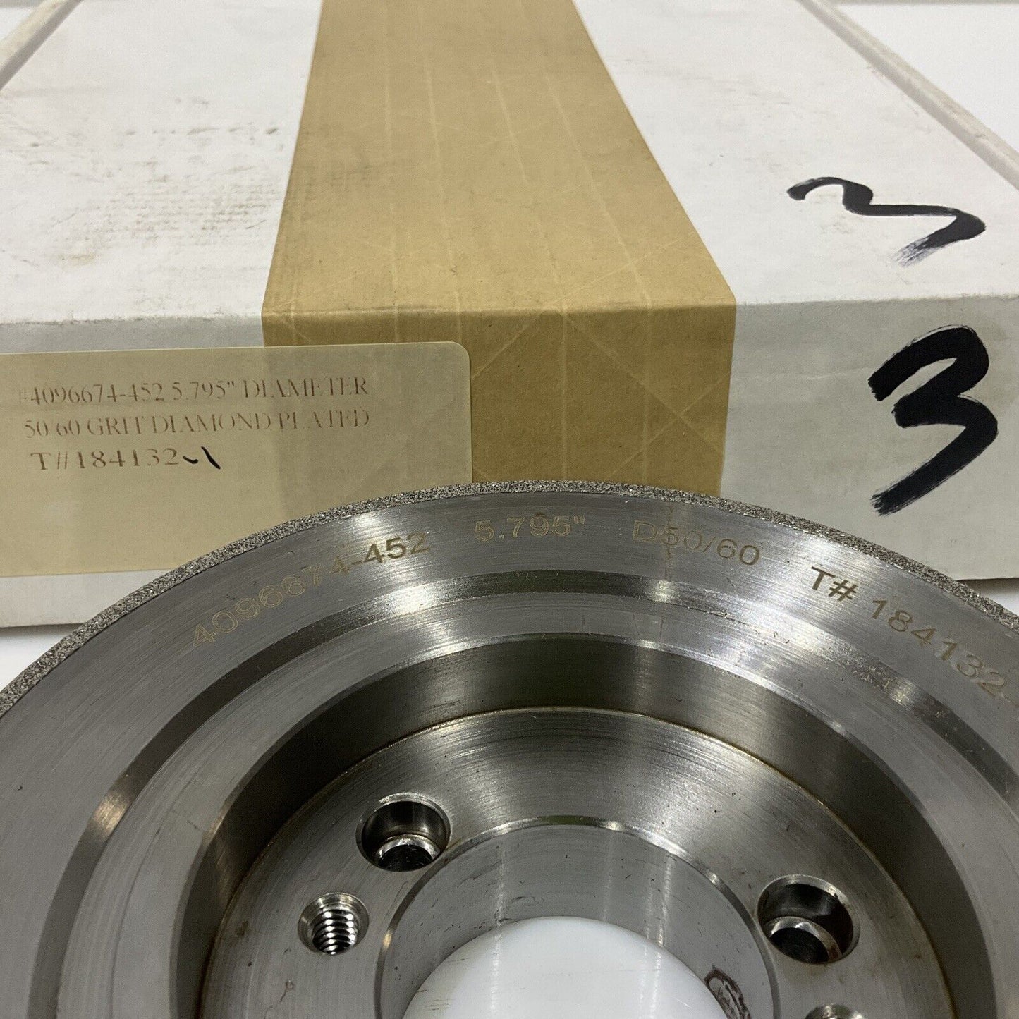 CONTINENTAL DIAMOND TOOL 184132-1 5.79" OD GRIT 120 GRINDING WHEEL