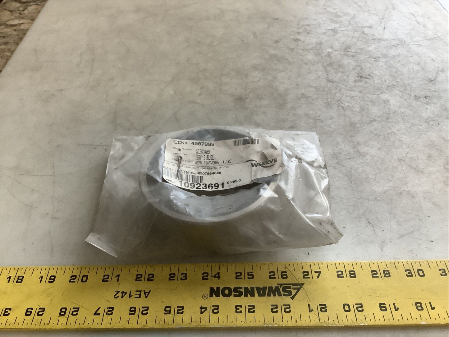 FLOWSERVE XC3R3409 WEAR RING CASE 4.125IN ID 678