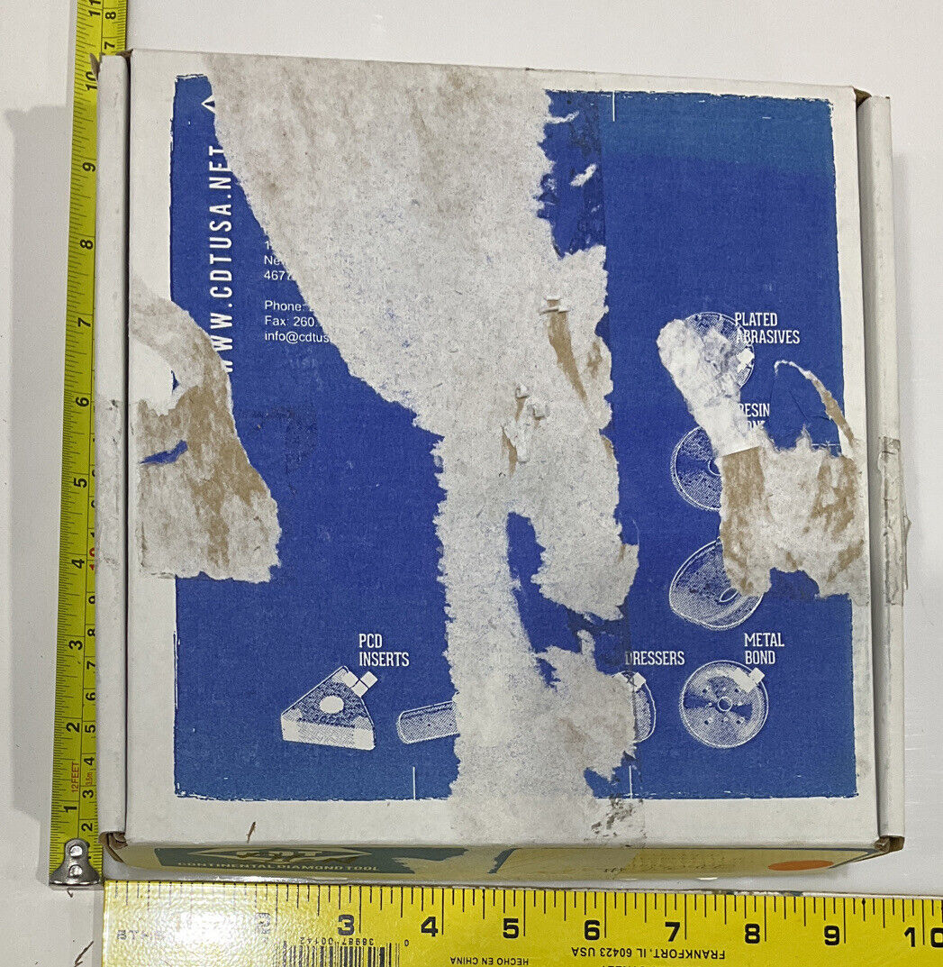 CONTINENTAL DIAMOND TOOL 230400 GRINDING WHEEL 5.79" OD 120/140 GRIT