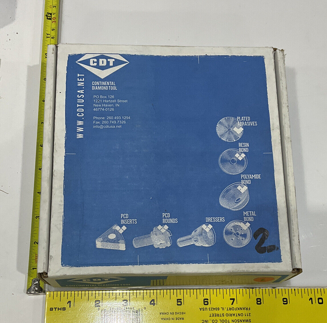 CONTINENTAL DIAMOND TOOL 215065 GRINDING WHEEL 5.79" OD 120/140 GRIT