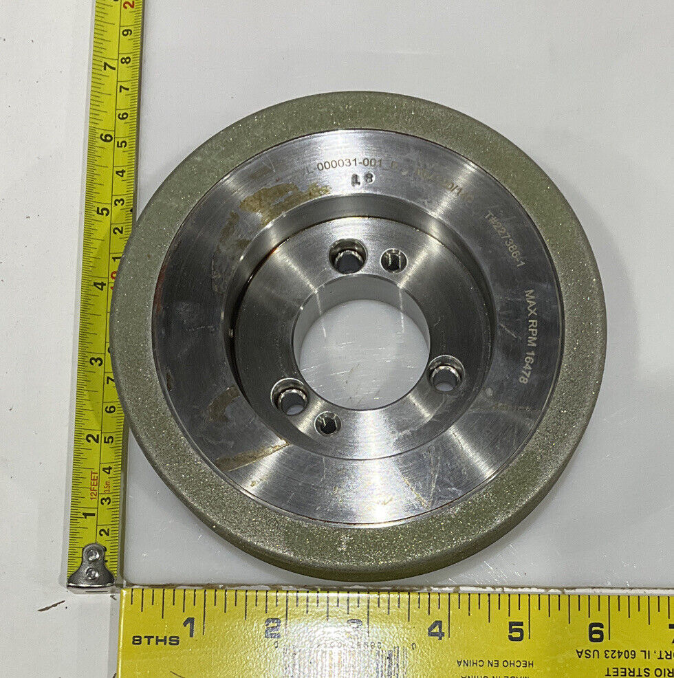 CONTINENTAL DIAMOND TOOL 227386-1 GRINDING WHEEL 5.79" OD 120/140 GRIT