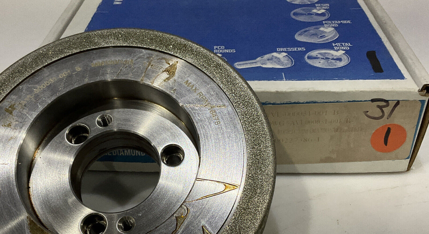 CONTINENTAL DIAMOND TOOL 227386-1 GRINDING WHEEL 5.79" OD 120/140 GRIT