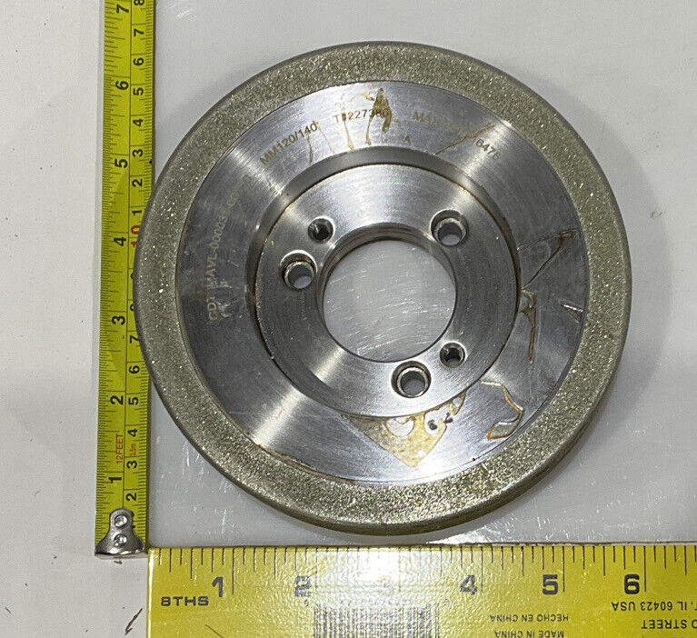 CONTINENTAL DIAMOND TOOL 227386-1 GRINDING WHEEL 5.79" OD 120/140 GRIT