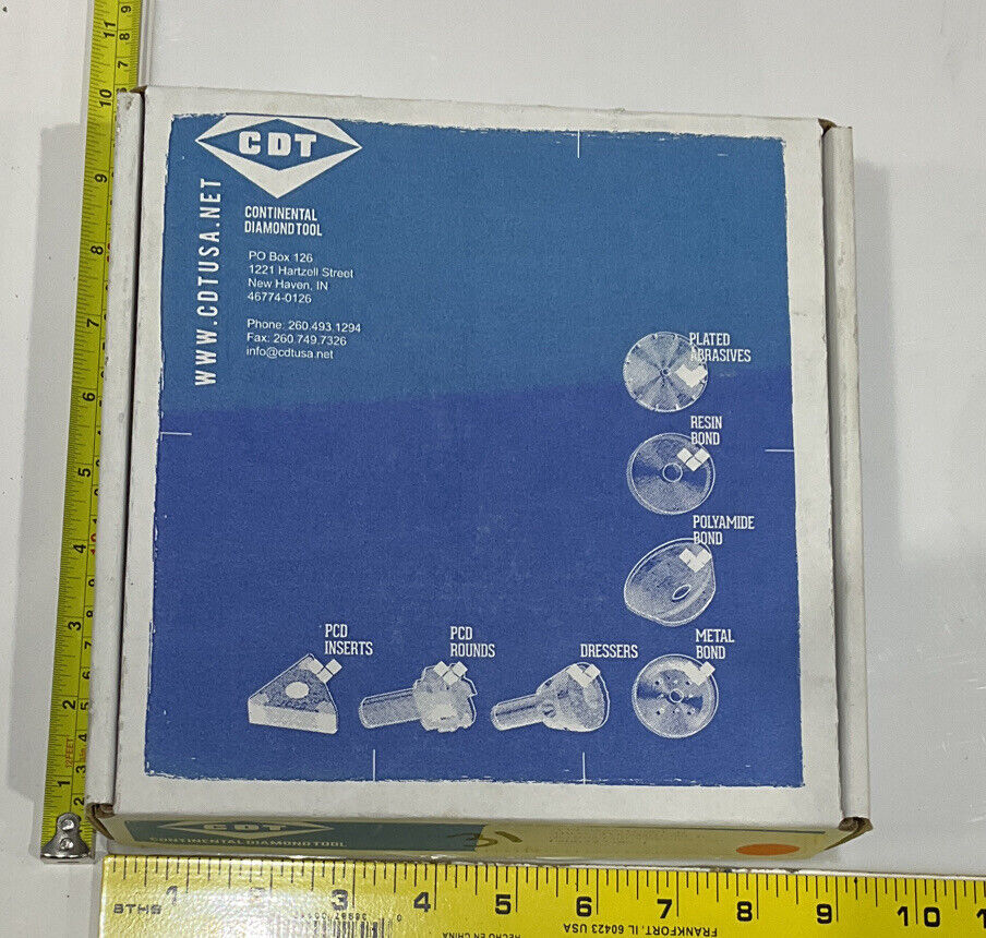 CONTINENTAL DIAMOND TOOL 227386-1 GRINDING WHEEL 5.79" OD 120/140 GRIT